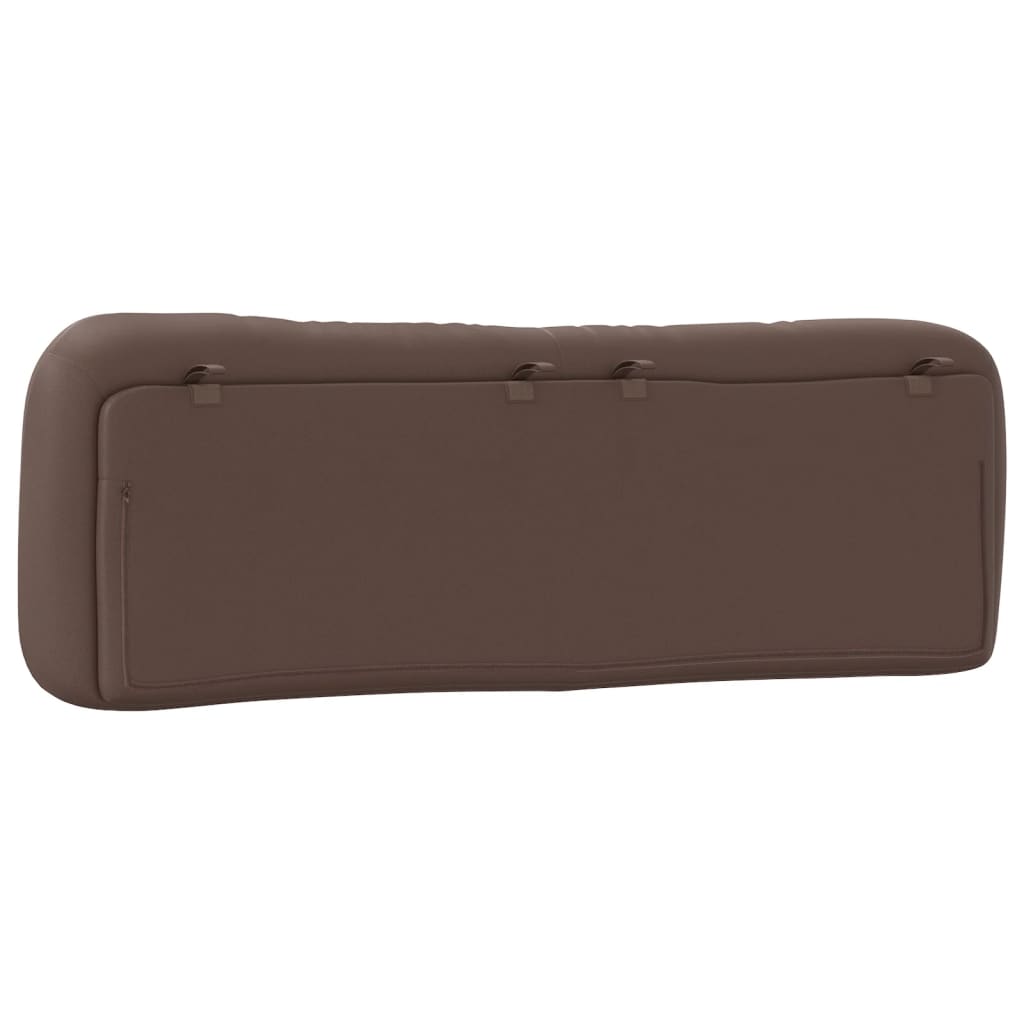 Coussin de tête de lit marron 160 cm similicuir - XIOS