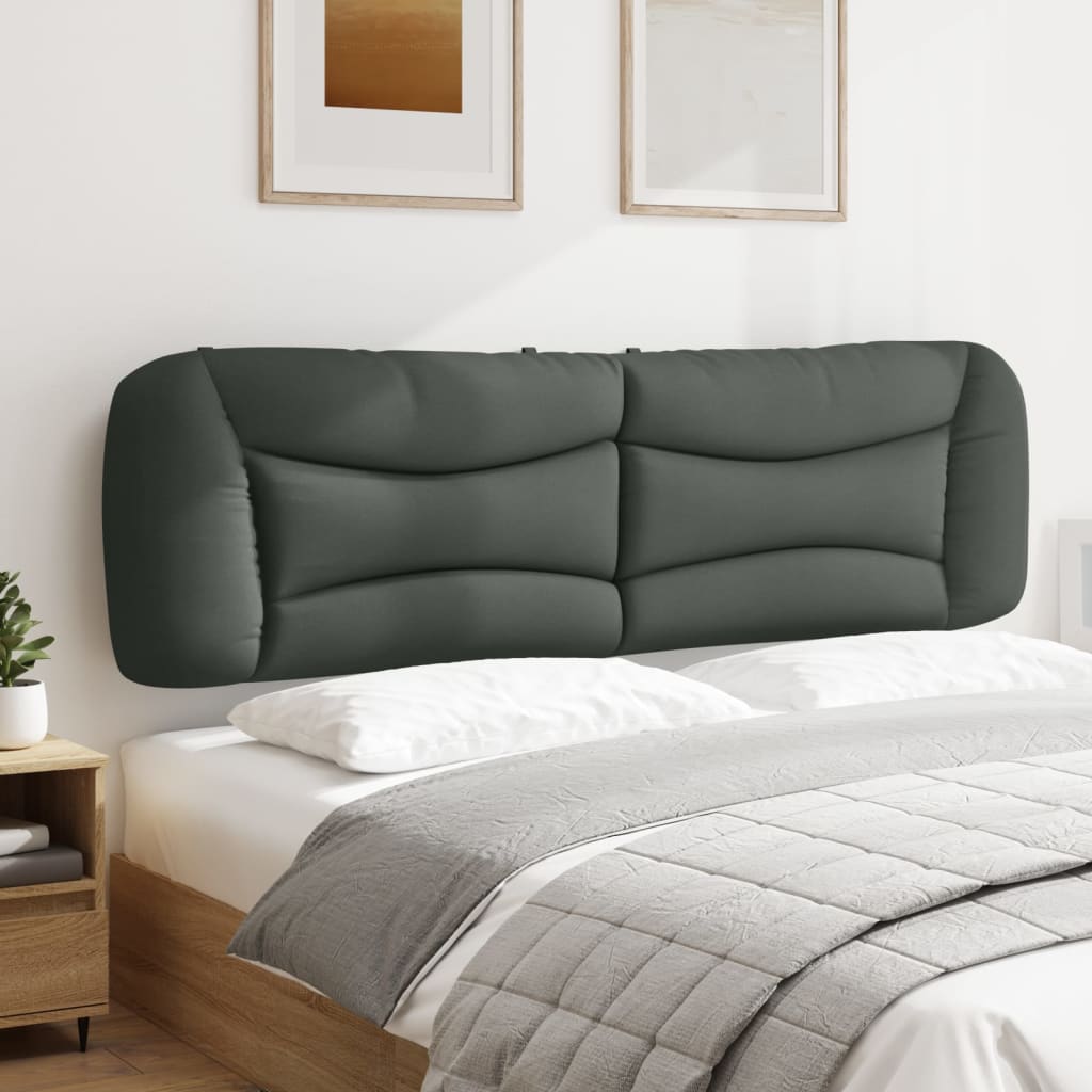 Coussin de tête de lit Hvar gris foncé 180 cm tissu - XIOS