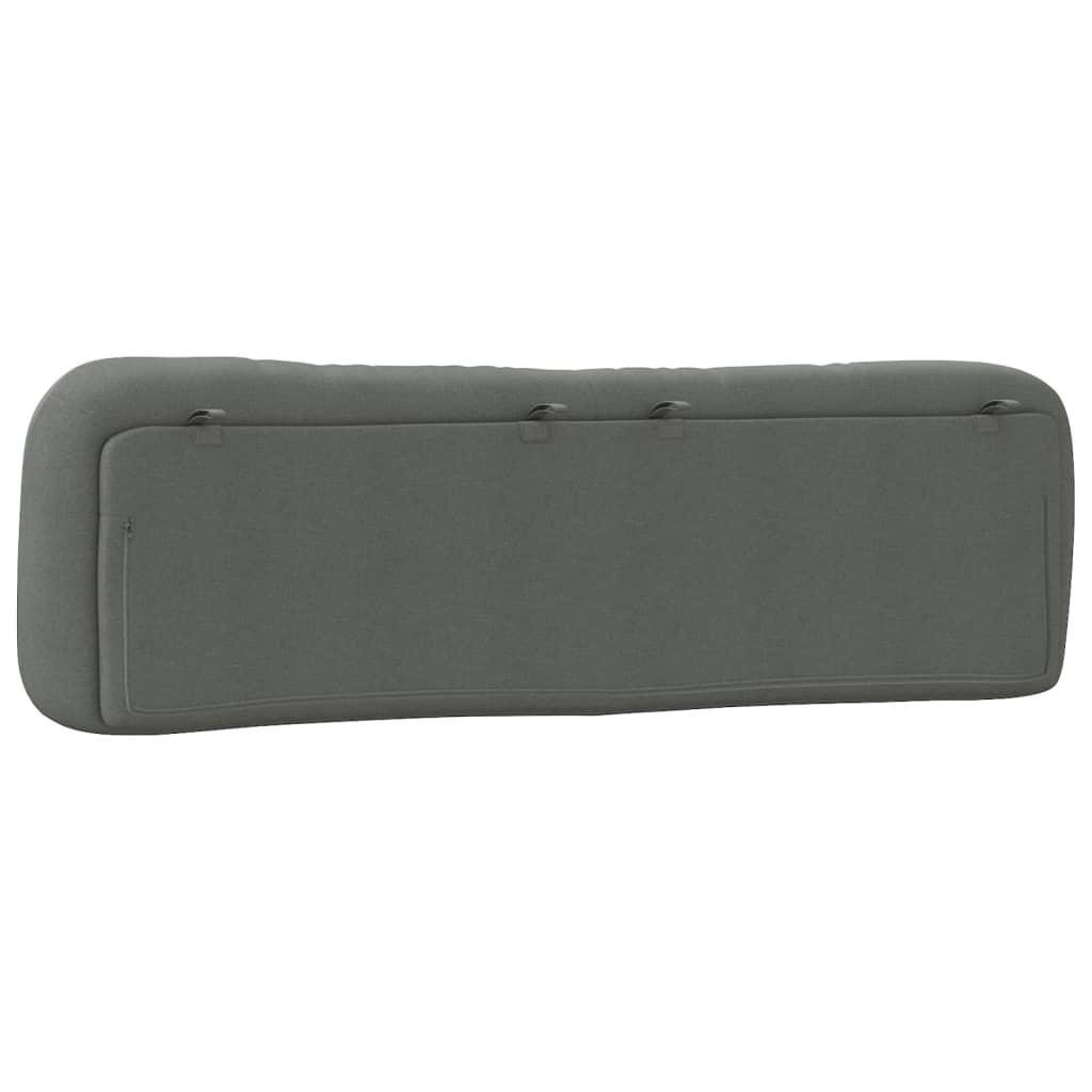 Coussin de tête de lit Hvar gris foncé 180 cm tissu - XIOS