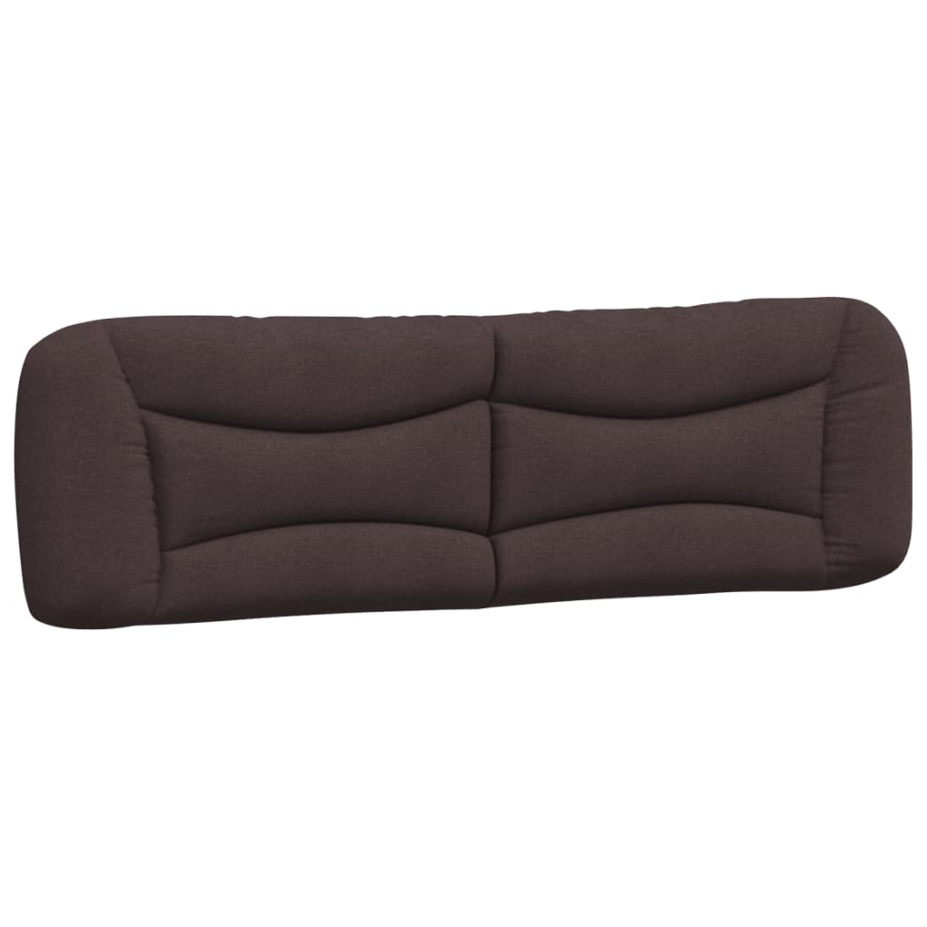 Coussin de tête de lit marron foncé 180 cm tissu - XIOS