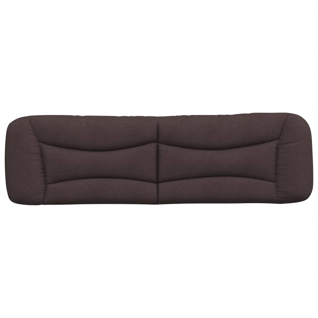 Coussin de tête de lit marron foncé 180 cm tissu - XIOS