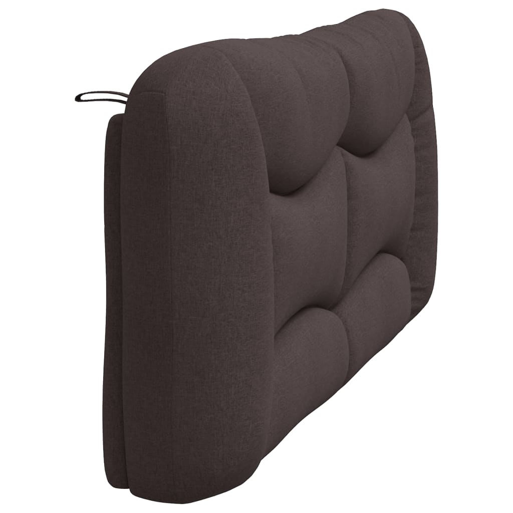 Coussin de tête de lit marron foncé 180 cm tissu - XIOS
