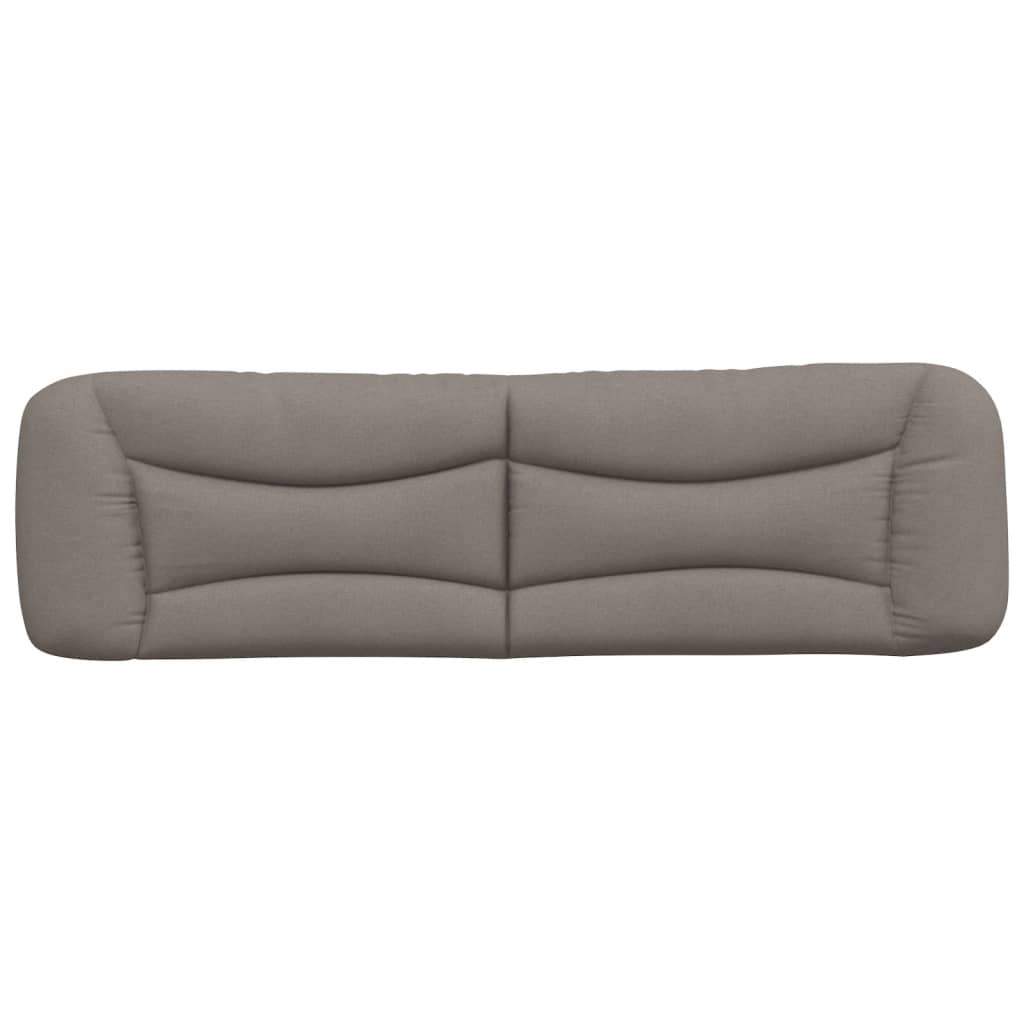 Coussin de tête de lit taupe 180 cm tissu - XIOS