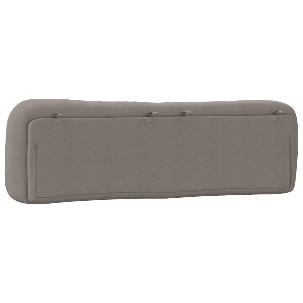 Coussin de tête de lit taupe 180 cm tissu - XIOS