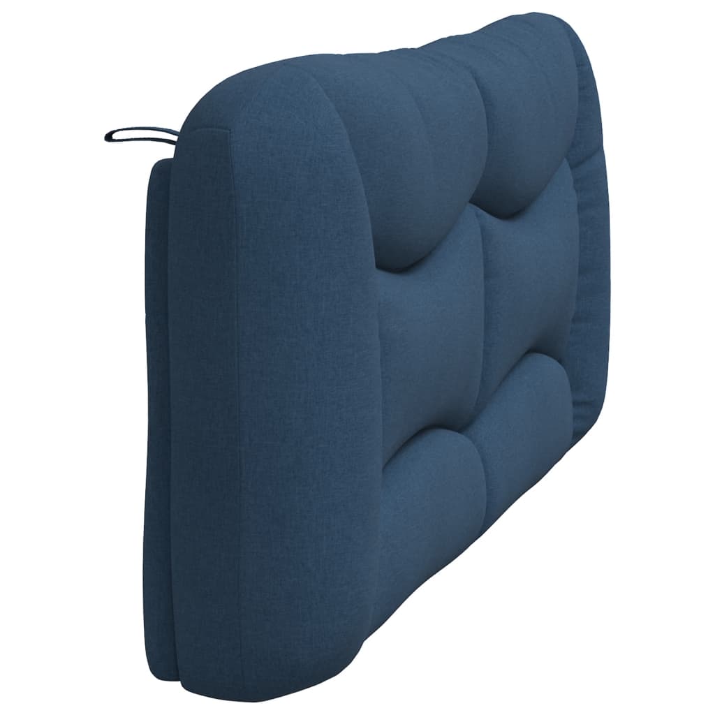 Coussin de tête de lit bleu 180 cm tissu - XIOS