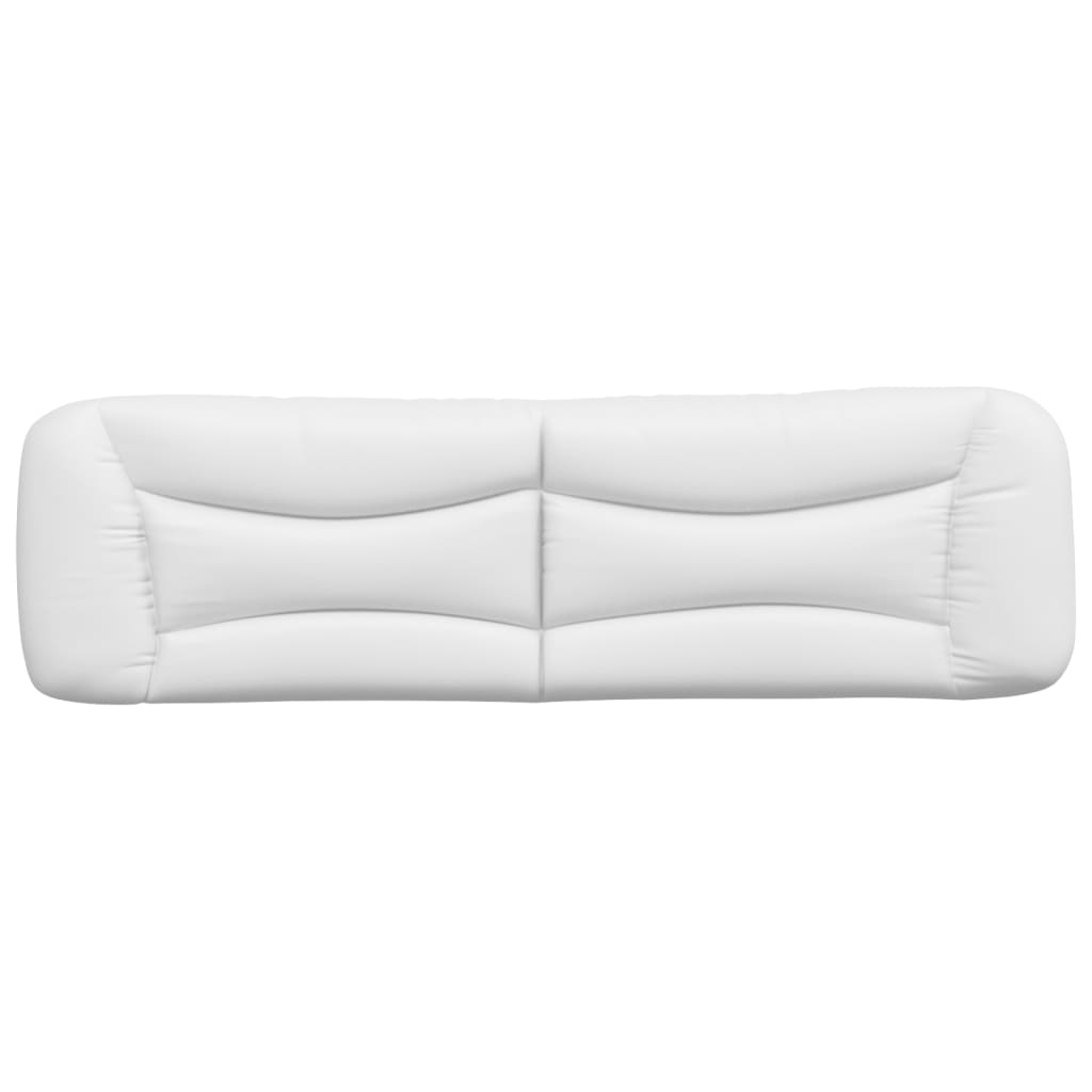 Coussin de tête de lit blanc 180 cm similicuir - XIOS