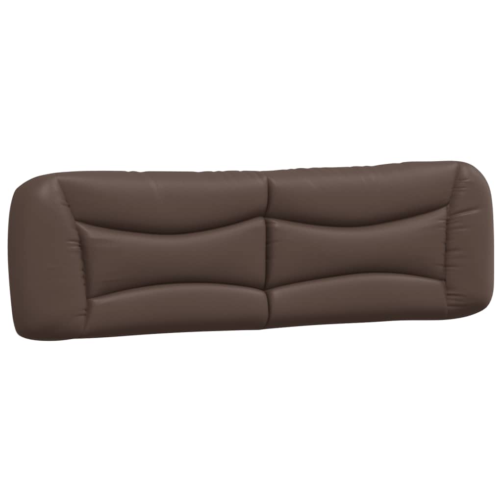 Coussin de tête de lit marron 180 cm similicuir - XIOS