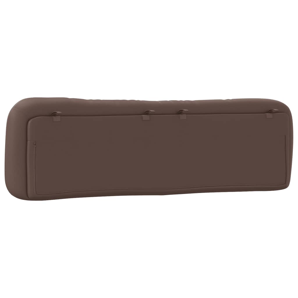 Coussin de tête de lit marron 180 cm similicuir - XIOS