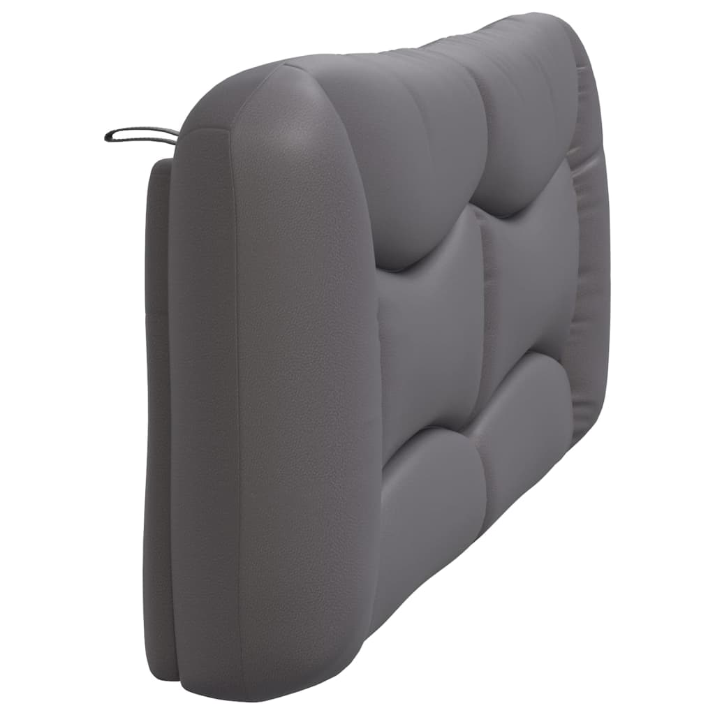 Coussin de tête de lit gris 180 cm similicuir - XIOS