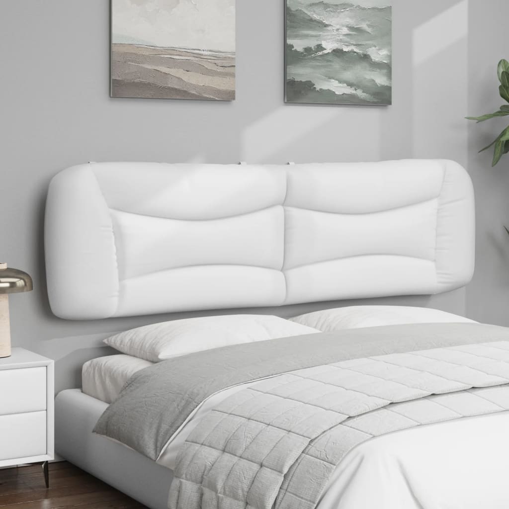 Coussin de tête de lit Hvar blanc 183 cm similicuir