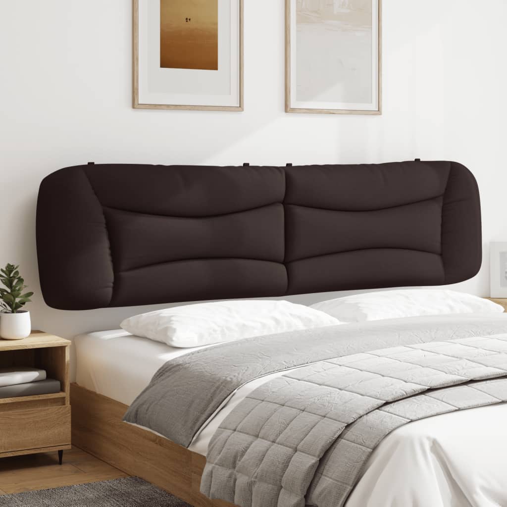 Coussin de tête de lit marron foncé 200 cm tissu - XIOS