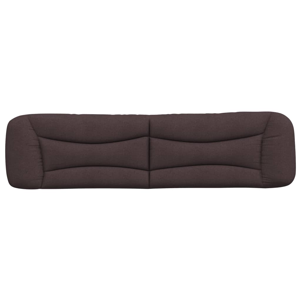 Coussin de tête de lit marron foncé 200 cm tissu - XIOS