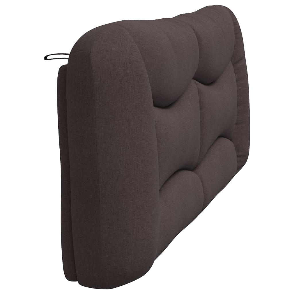 Coussin de tête de lit marron foncé 200 cm tissu - XIOS