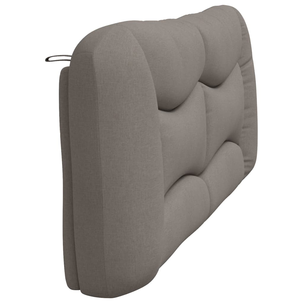 Coussin de tête de lit taupe 200 cm tissu - XIOS