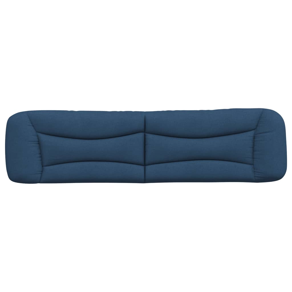 Coussin de tête de lit bleu 200 cm tissu - XIOS