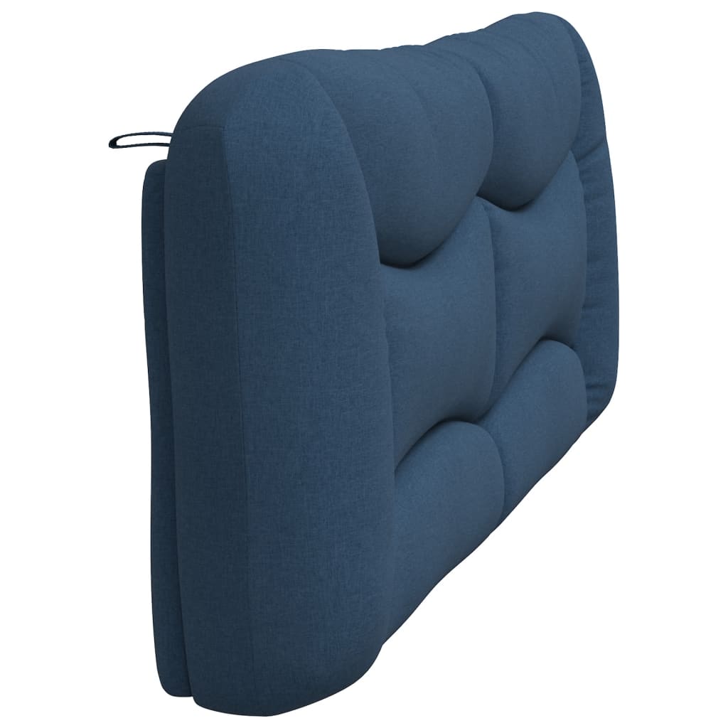 Coussin de tête de lit bleu 200 cm tissu - XIOS
