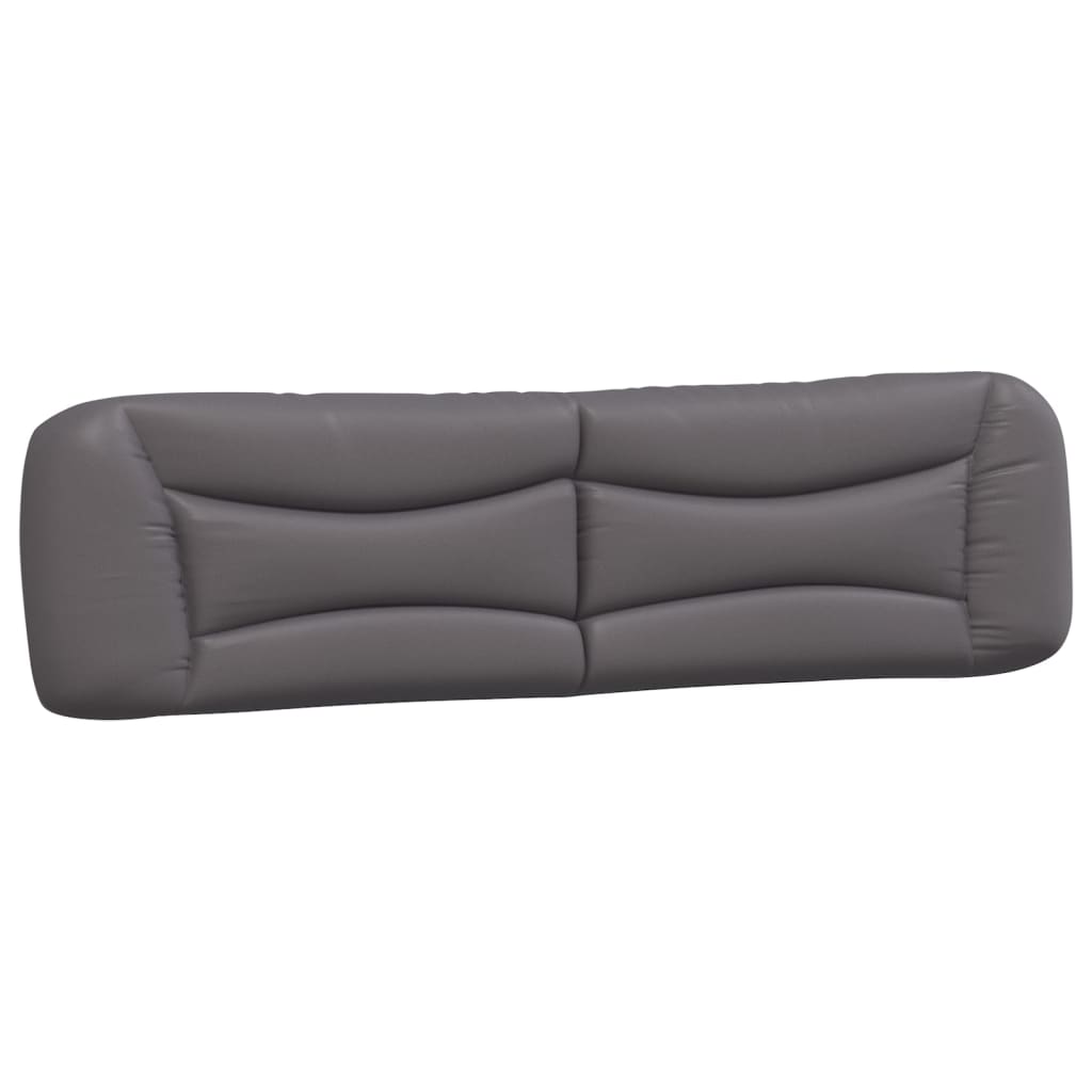 Coussin de tête de lit gris 200 cm similicuir - XIOS