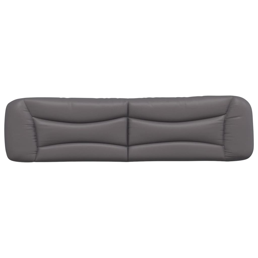 Coussin de tête de lit gris 200 cm similicuir - XIOS