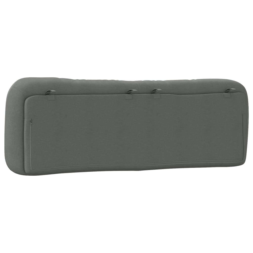 Coussin de tête de lit Hvar gris foncé 152 cm tissu - XIOS