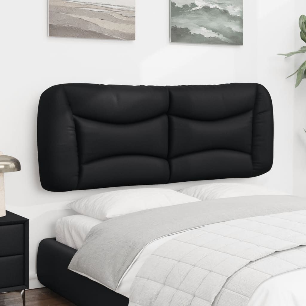 Coussin de tête de lit noir 135 cm en similicuir - XIOS