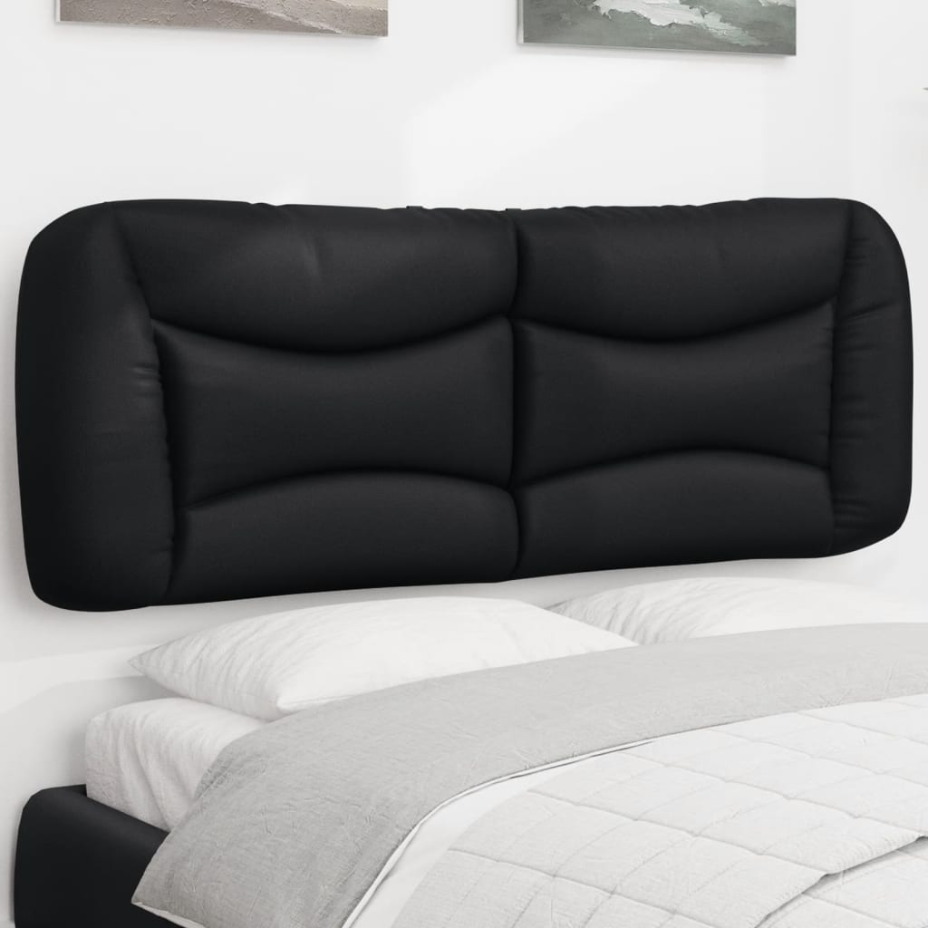 Coussin de tête de lit noir 135 cm en similicuir - XIOS