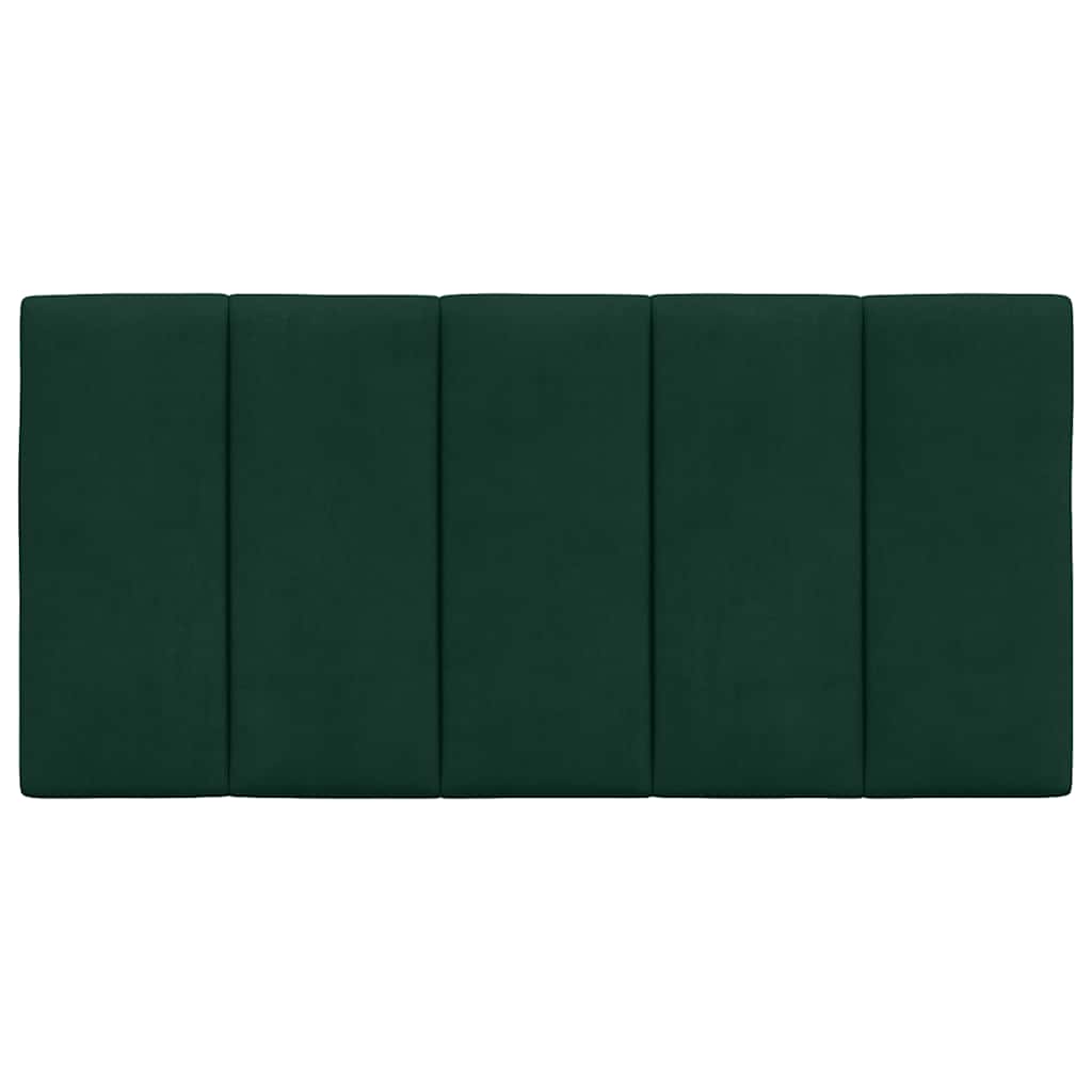 Coussin de tête de lit Hanko vert foncé 100 cm velours - XIOS