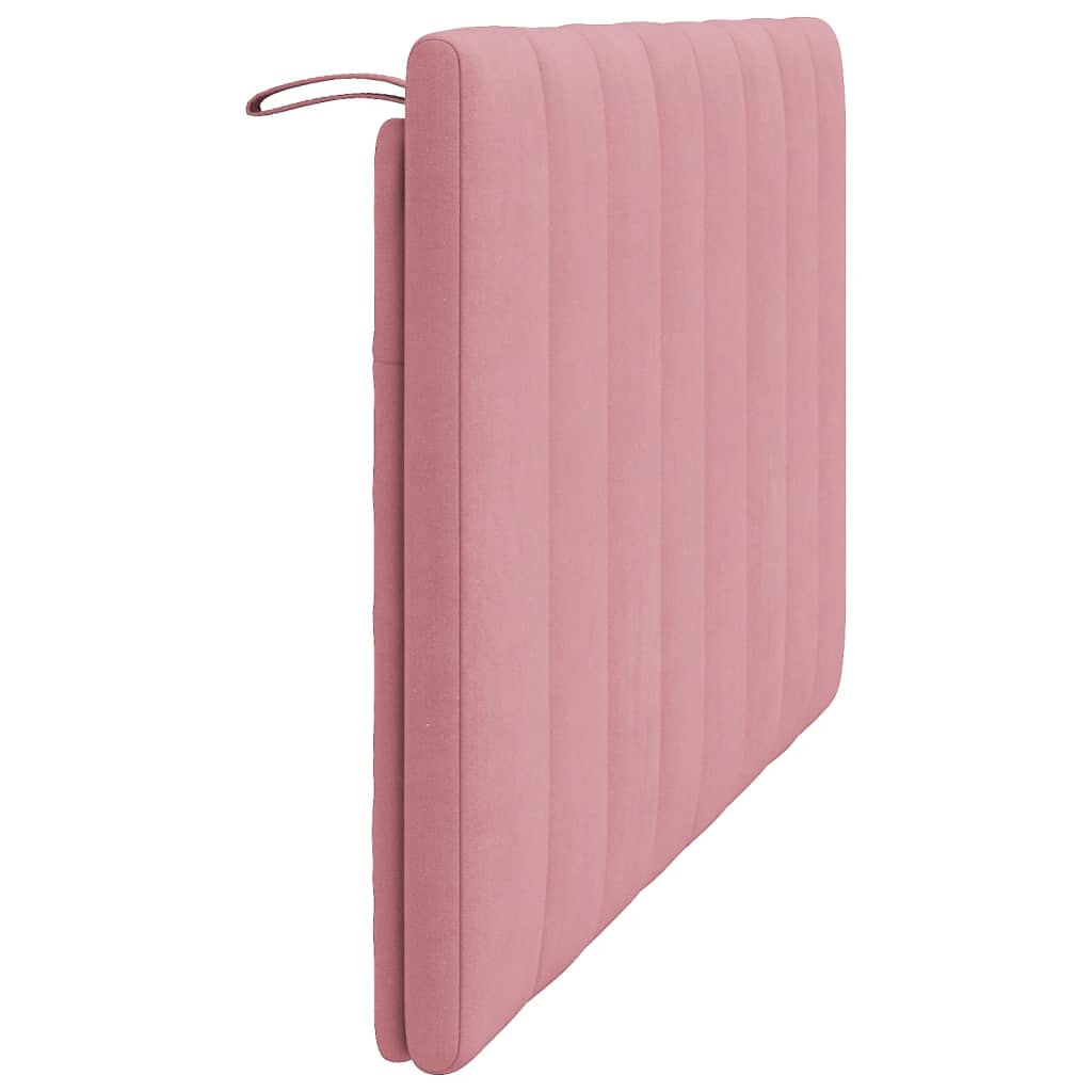 Coussin de tête de lit Hanko rose 140 cm velours - XIOS