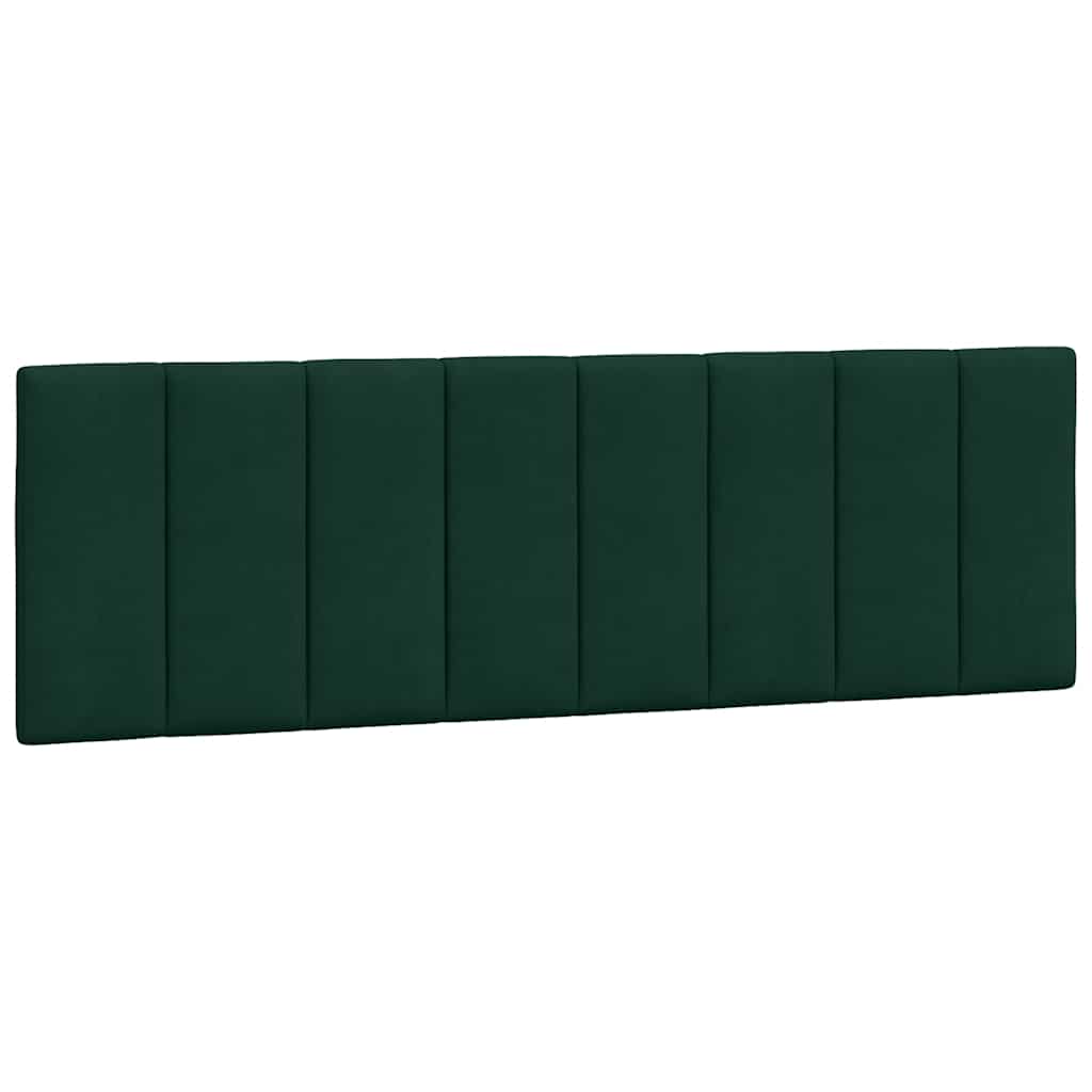 Coussin de tête de lit Hanko vert foncé 160 cm velours - XIOS
