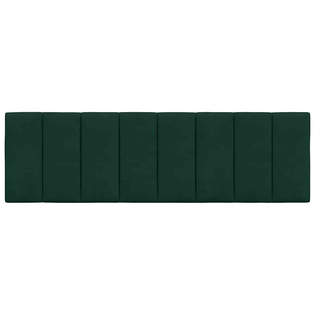 Coussin de tête de lit Hanko vert foncé 160 cm velours - XIOS