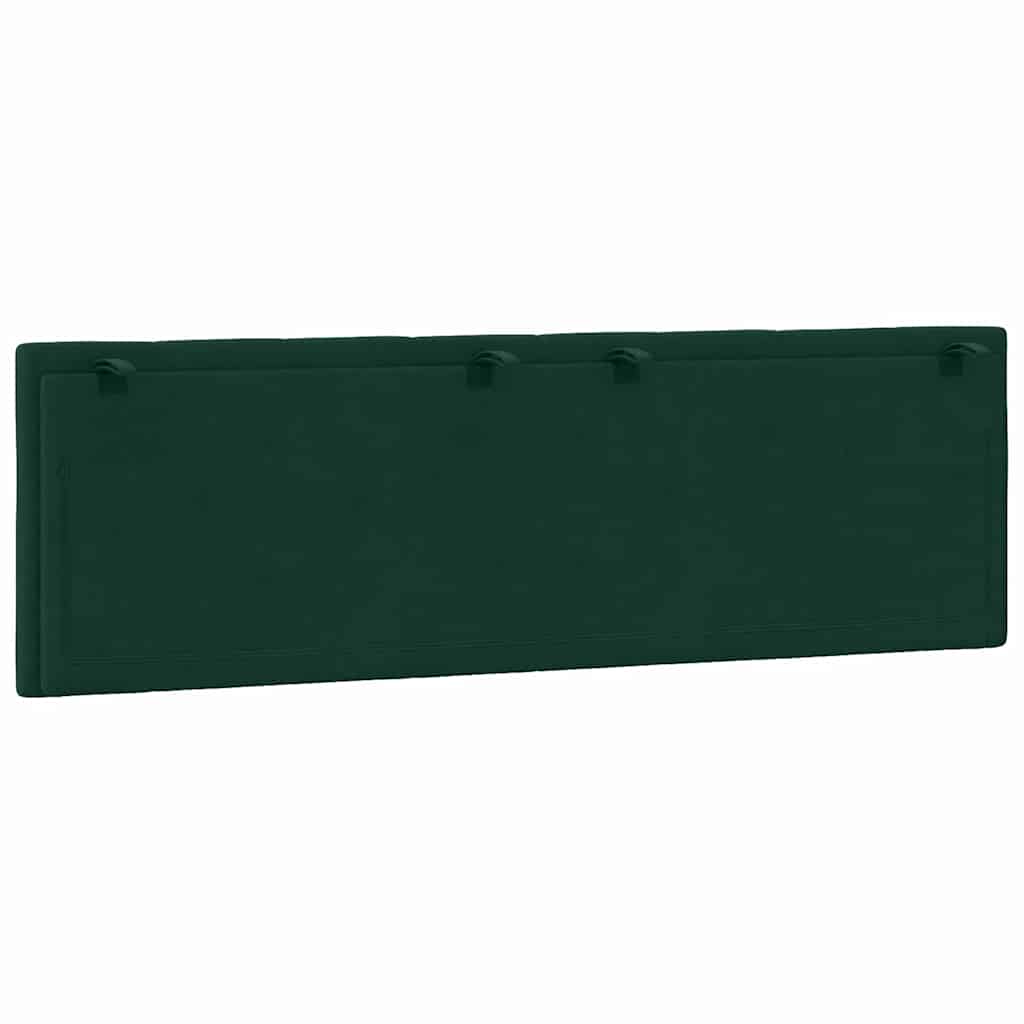 Coussin de tête de lit Hanko vert foncé 160 cm velours - XIOS