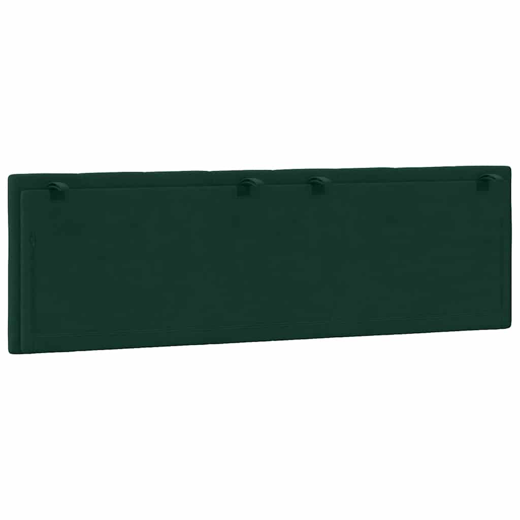 Coussin de tête de lit Hanko vert foncé 160 cm velours - XIOS