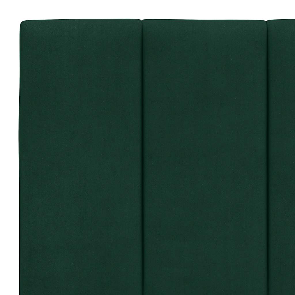 Coussin de tête de lit Hanko vert foncé 160 cm velours - XIOS