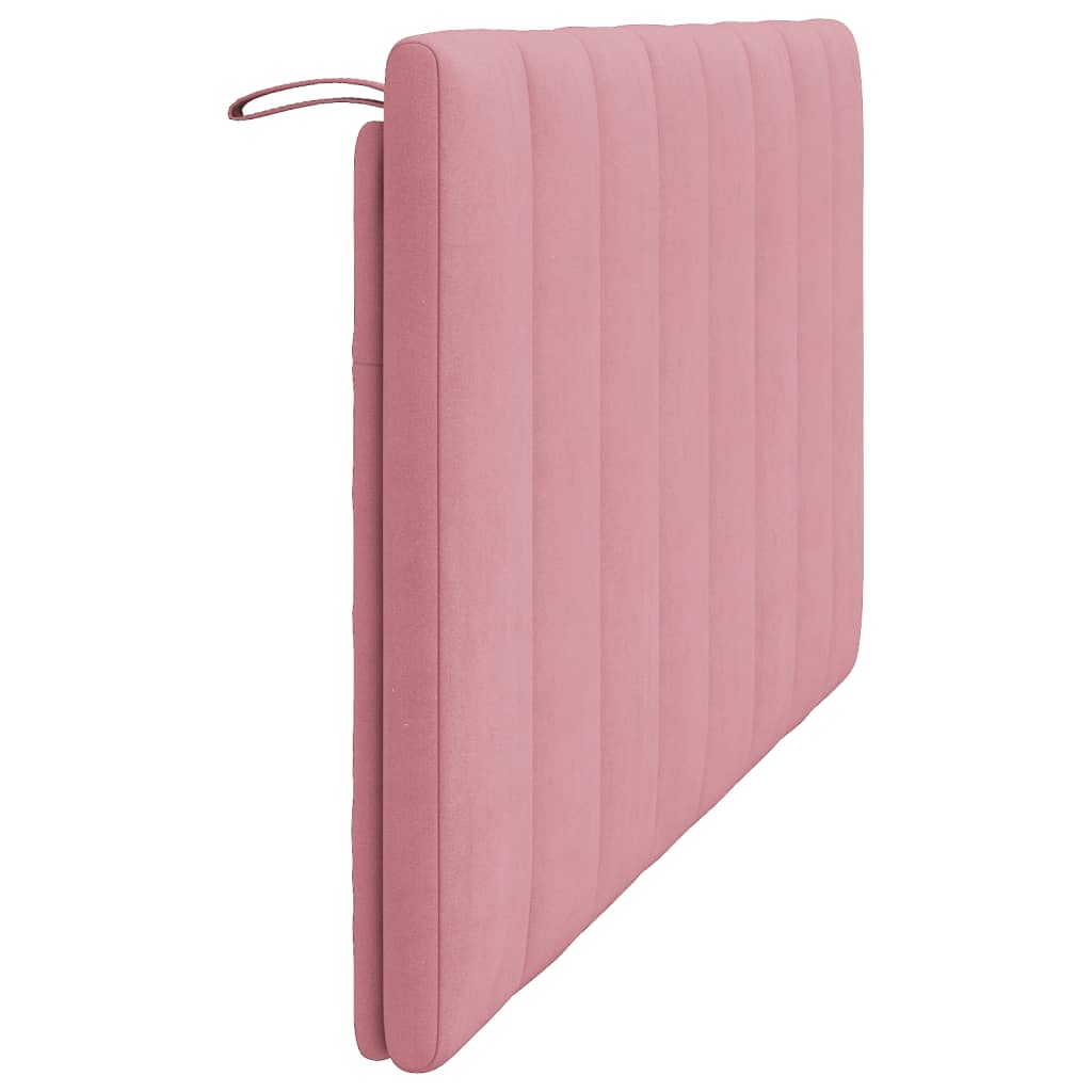 Coussin de tête de lit rose 160 cm velours - XIOS
