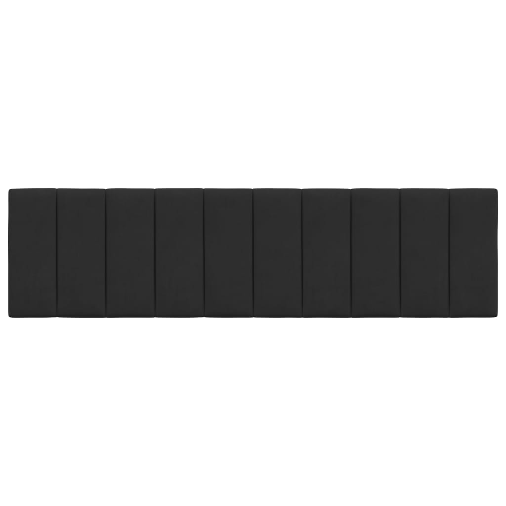 Coussin de tête de lit noir 180 cm velours - XIOS