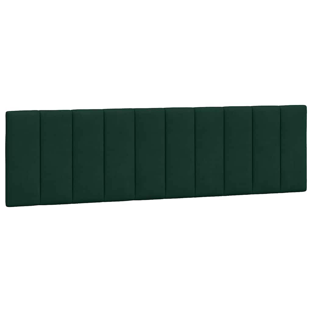 Coussin de tête de lit Hanko vert foncé 180 cm velours - XIOS