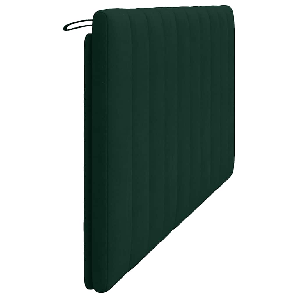 Coussin de tête de lit Hanko vert foncé 180 cm velours - XIOS