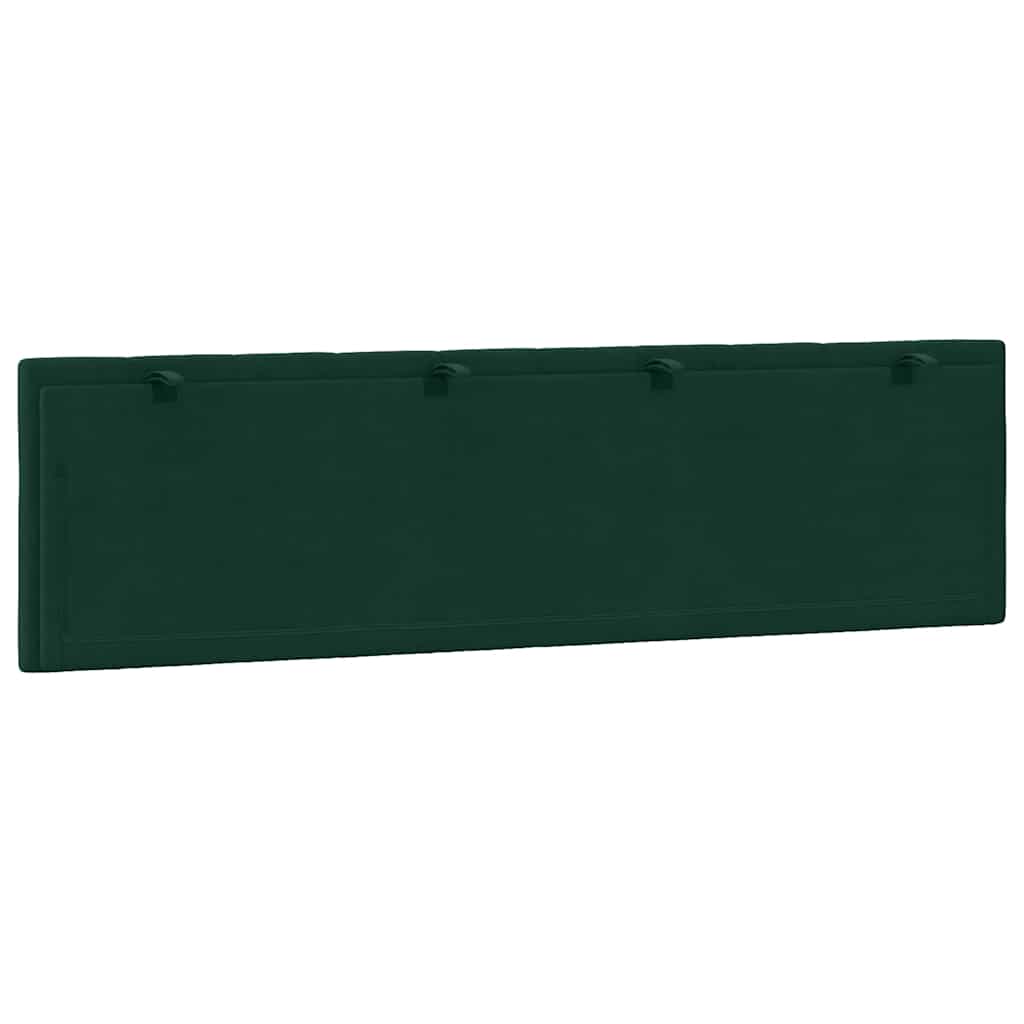 Coussin de tête de lit Hanko vert foncé 180 cm velours - XIOS