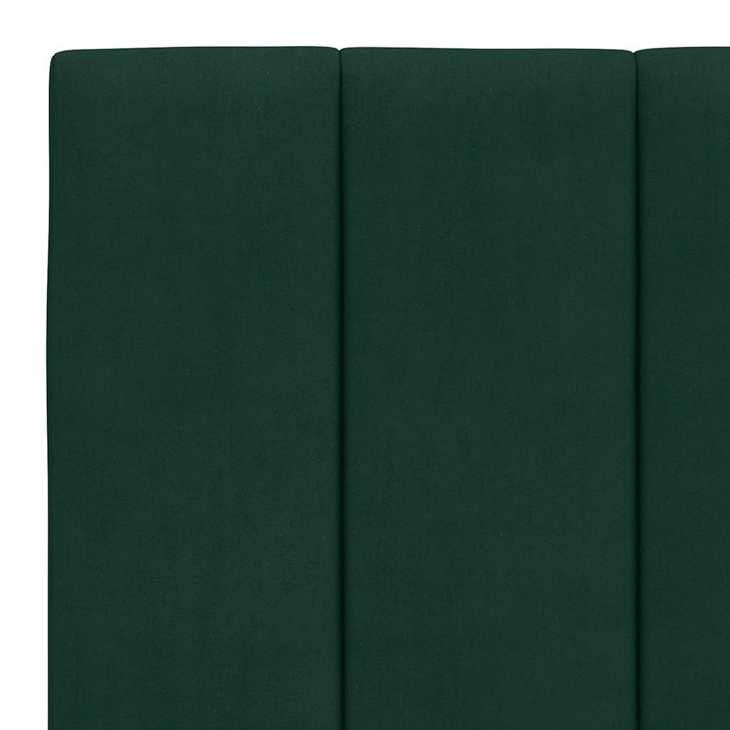 Coussin de tête de lit Hanko vert foncé 180 cm velours - XIOS