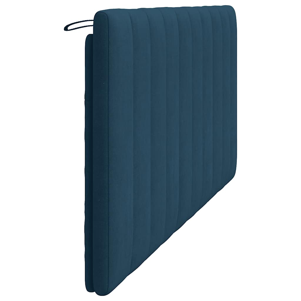 Coussin de tête de lit Hanko bleu 180 cm velours - XIOS