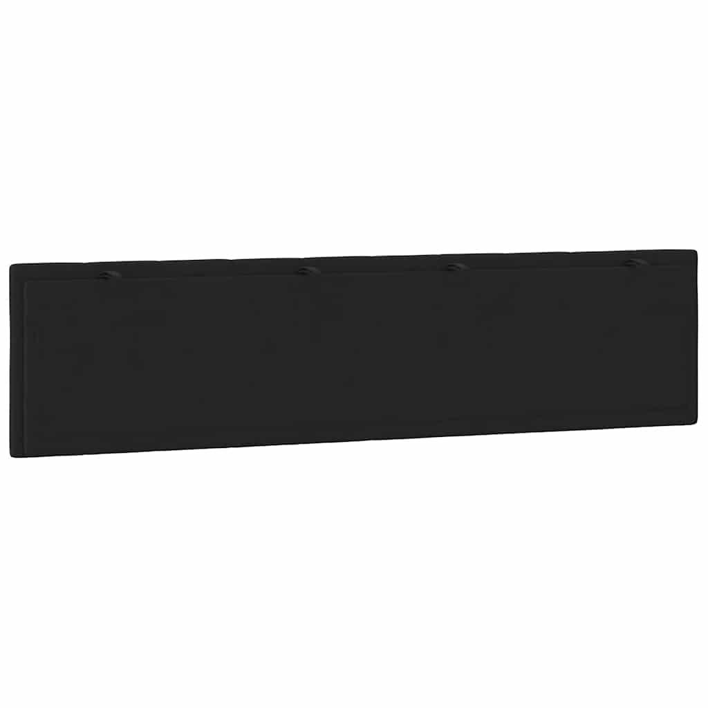 Coussin de tête de lit Hanko noir 200 cm velours - XIOS