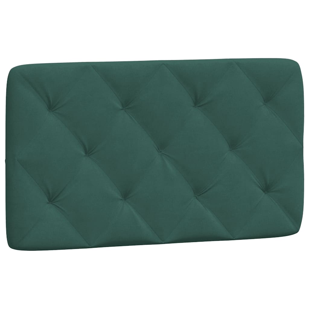 Coussin de tête de lit vert foncé 90 cm velours - XIOS