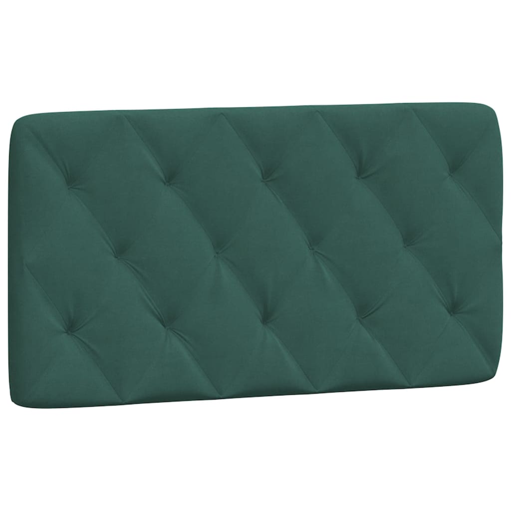 Coussin de tête de lit vert foncé 100 cm velours - XIOS