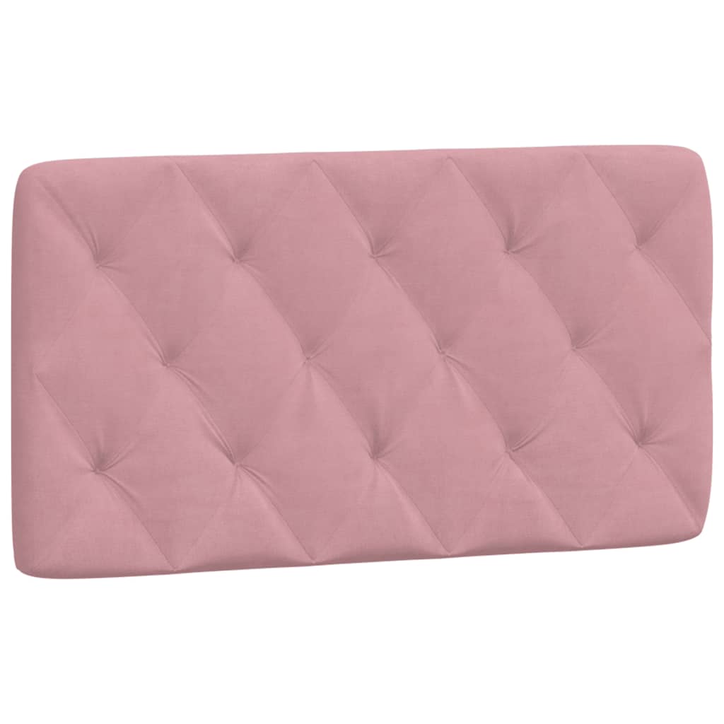 Coussin de tête de lit rose 100 cm velours - XIOS