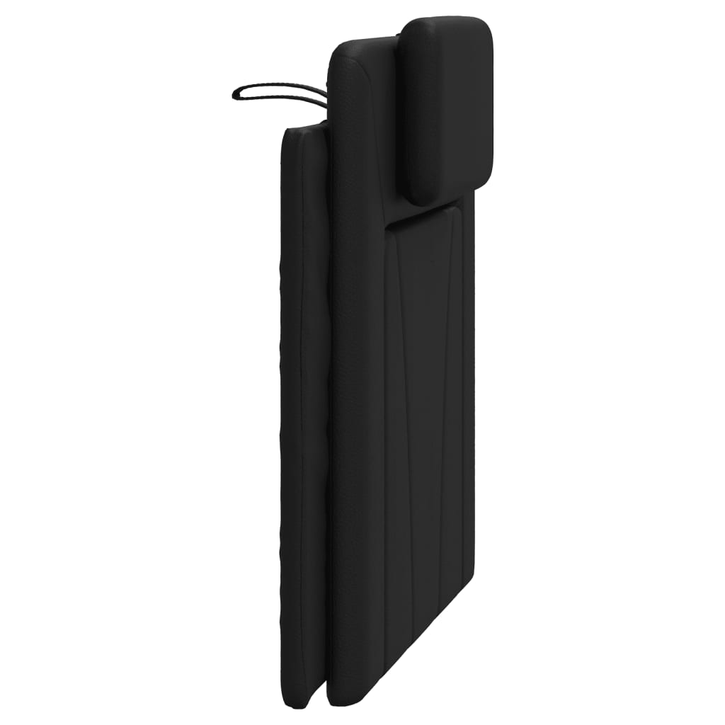 Coussin de tête de lit noir 90 cm similicuir - XIOS