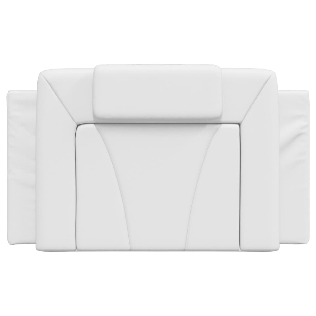 Coussin de tête de lit blanc 90 cm similicuir - XIOS