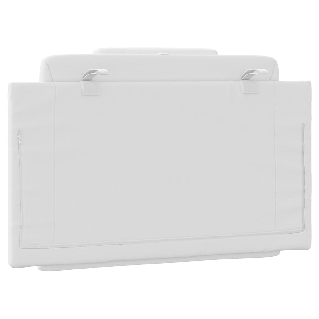 Coussin de tête de lit blanc 90 cm similicuir - XIOS