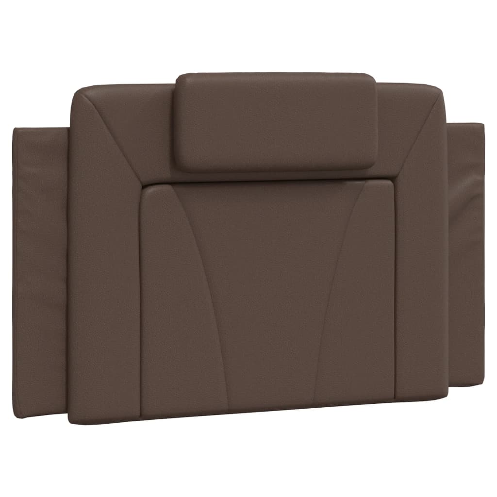 Coussin de tête de lit marron 90 cm similicuir - XIOS