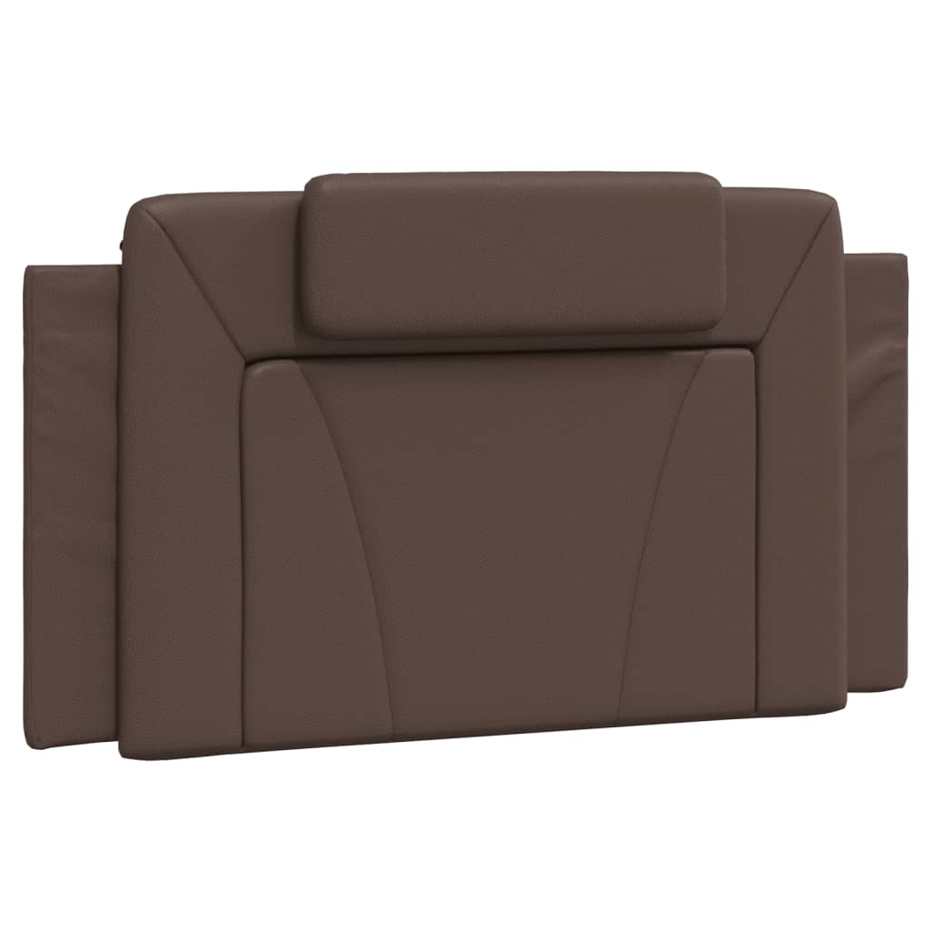 Coussin de tête de lit marron 100 cm similicuir - XIOS