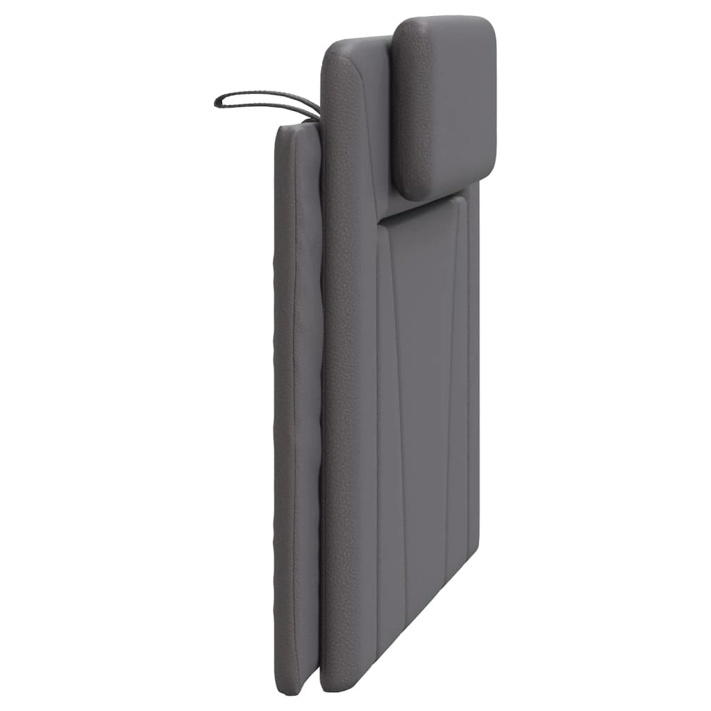 Coussin de tête de lit Viana gris 100 cm similicuir - XIOS