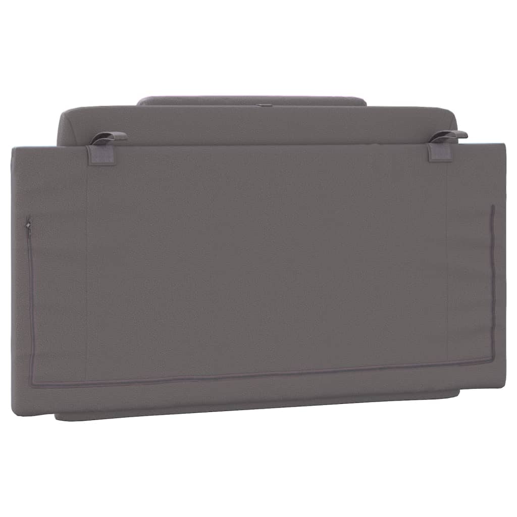 Coussin de tête de lit Viana gris 100 cm similicuir - XIOS